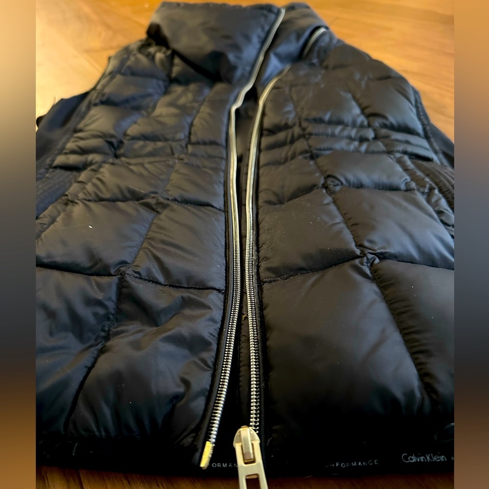 Small Black Calvin Klein puffy vest